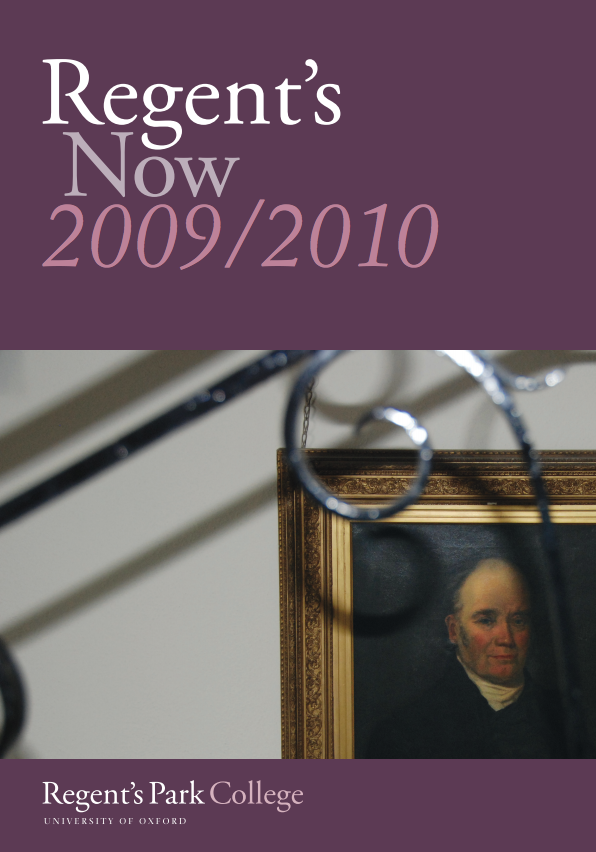 Regents Now Cover 2010