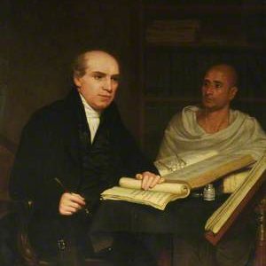 unknown artist; William Carey and His Indian Pundit